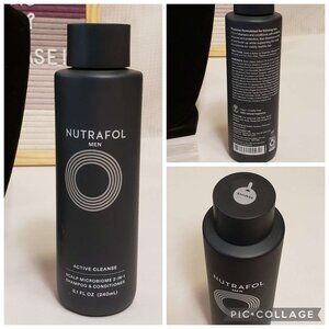 Nutrafol Men Active Cleanse Scalp 2-1 Shampoo & Conditioner 8.1 oz. New/Sealed